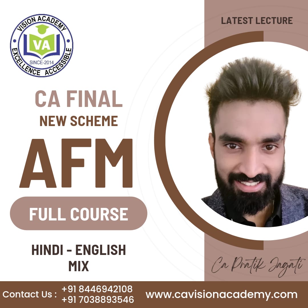 PRATIK JAGATI CLASSES I CA Final Advanced Financial Management (AFM) Full Course By CA Pratik Jagati